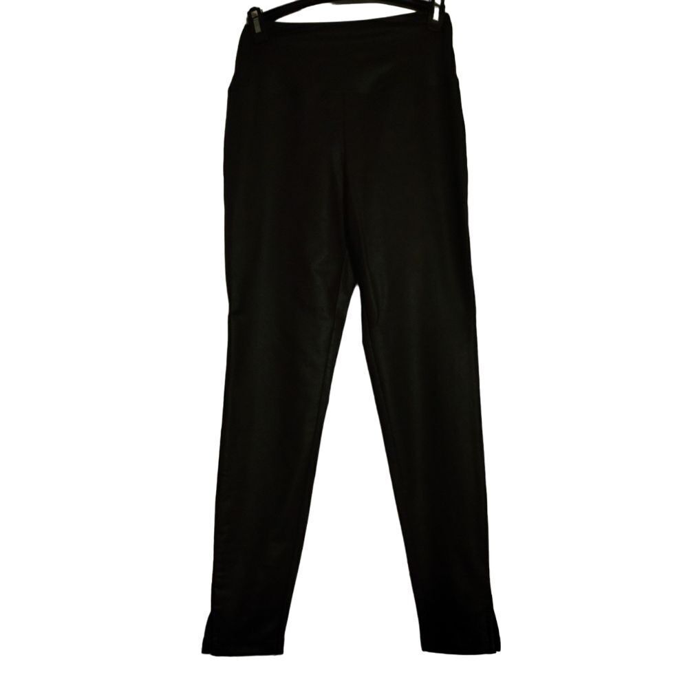 Knox Rose Faux Leather Pleather Sleek Black‎ Pull On Skinny Pants Womens XS